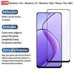 For Realme 12 Tempered Glass Black New - Image 14