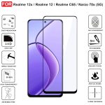 For Realme 12 Tempered Glass Black New - Image 15