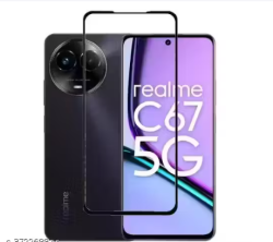 For Realme C67 5G Tempered Glass Black New