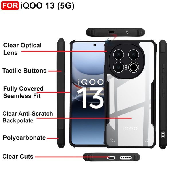 For iQOO 13 5G Back Cover Eagle Transparent New - Image 2