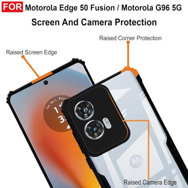 For Motorola Moto Edge 50 Fusion Back Cover Eagle Transparent New - Image 10