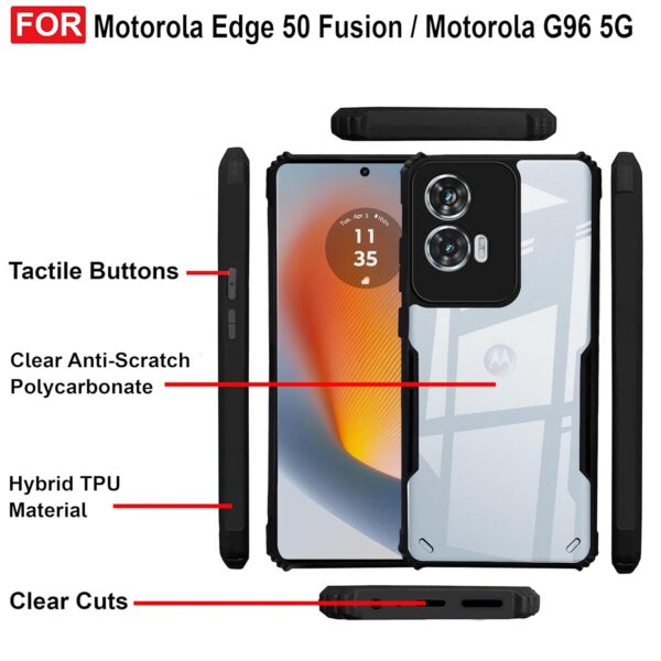 For Motorola Moto Edge 50 Fusion Back Cover Eagle Transparent New - Image 9