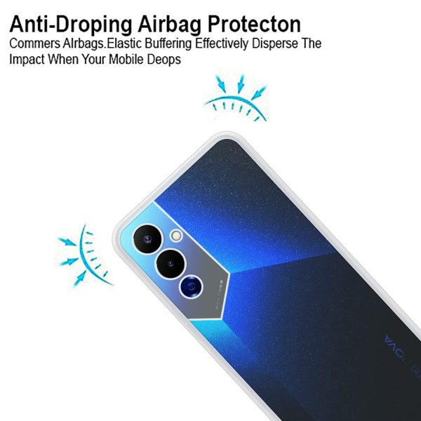 ZigZag Tecno Pova 4 Back Cover Transparent New - Image 2