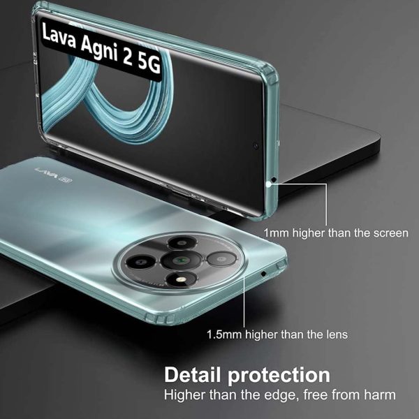 ZigZag Lava Agni 2 5G Back Cover Transparent New - Image 3