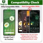 For Google Pixel 7 Tempered Glass Black New - Image 2