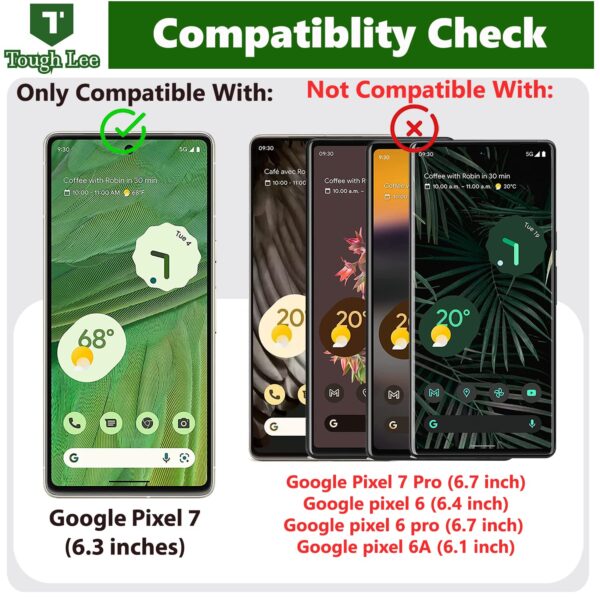 For Google Pixel 7 Tempered Glass Black New - Image 2