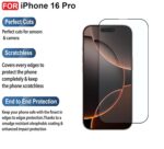 For Apple Iphone 16 Pro Tempered Glass Black New - Image 15
