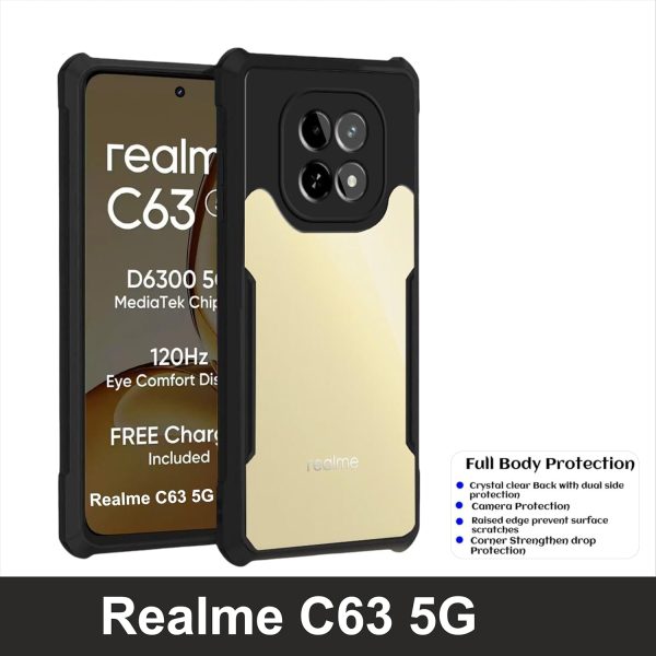 For Realme C63 5G Back Cover Eagle Transparent New - Image 9