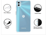 ZigZag Motorola Moto E32 Back Cover Transparent New - Image 2