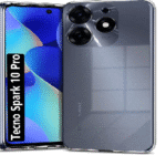 ZigZag Tecno Spark 10 Pro Back Cover Transparent New