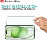 For Apple Iphone 15 Plus Tempered Glass Black New - Image 17