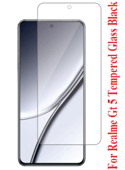 For Realme Gt 5 Tempered Glass Black New