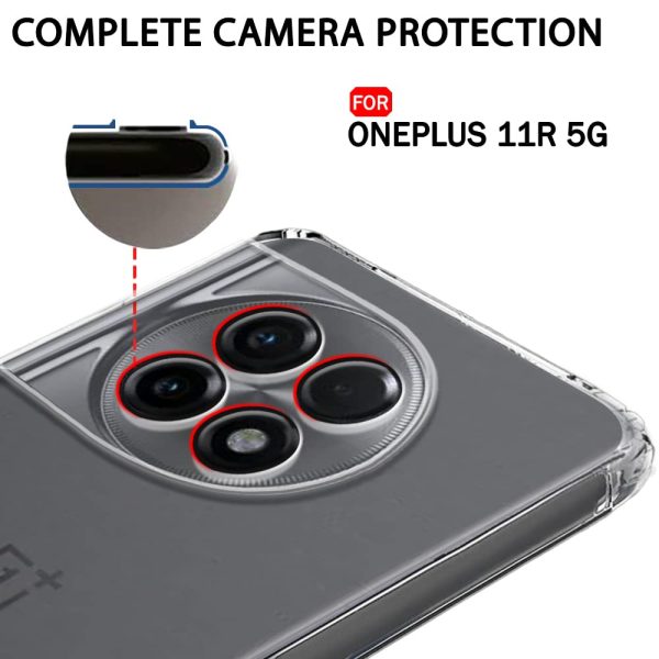 ZigZag OnePlus 11R 5G Back Cover Transparent New - Image 2