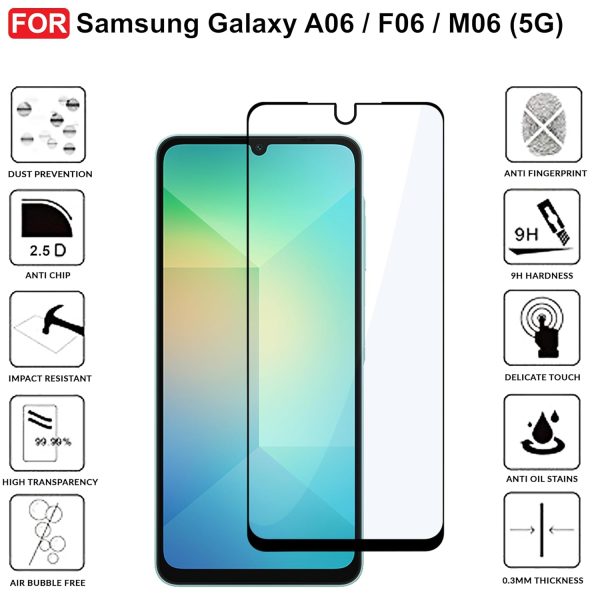 For Xiaomi Poco C70 Tempered Glass Black New - Image 2