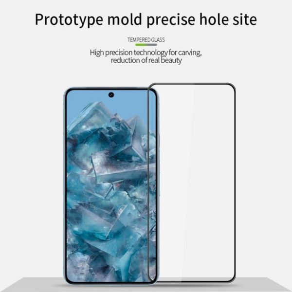 For Google Pixel 9 Pro Tempered Glass Black New - Image 2