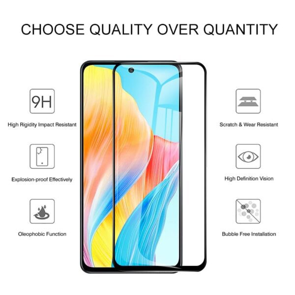 For Oppo F23 Pro Plus Tempered Glass Black New - Image 14