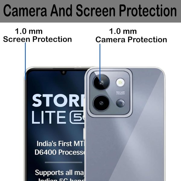 ZigZag Lava Storm lite 5G Back Cover Transparent New - Image 2