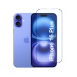 For Apple Iphone 16 Plus Tempered Glass Black New