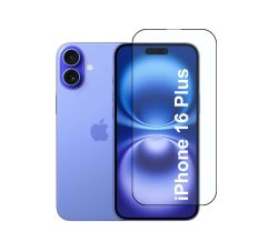 For Apple Iphone 16 Plus Tempered Glass Black New