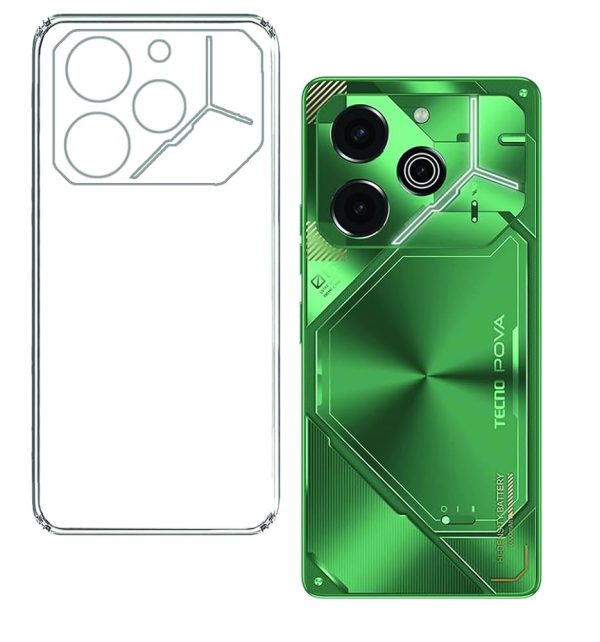 ZigZag Tecno Pova 6 Pro 5G Back Cover Transparent New - Image 13