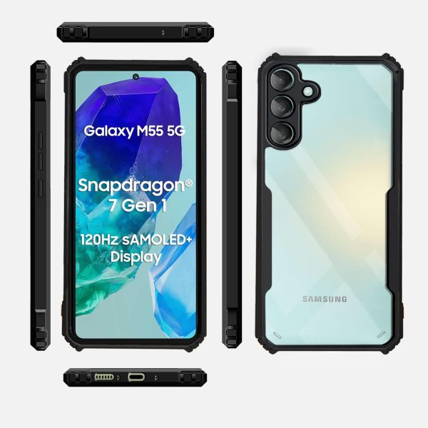 For Samsung Galaxy M55 5G Back Cover Eagle Transparent New - Image 2