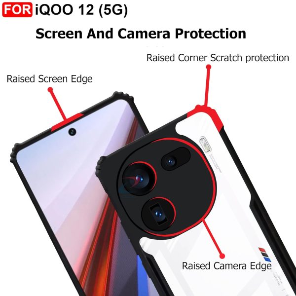 For iQOO 12 5G Back Cover Eagle Transparent New - Image 5