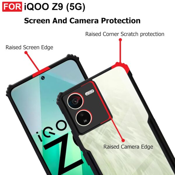 For iQOO Z9 5G Back Cover Eagle Transparent New - Image 9