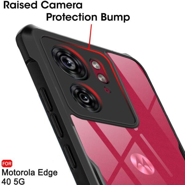 For Motorola Moto Edge 40 5G Back Cover Eagle Transparent New - Image 10