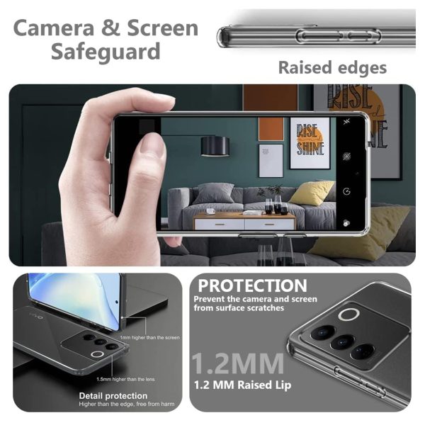 ZigZag Vivo V27 5G Back Cover Transparent New - Image 11