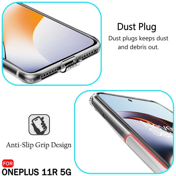 ZigZag OnePlus 11R 5G Back Cover Transparent New - Image 11
