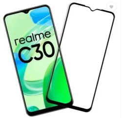 For Realme C30 Tempered Glass Black New