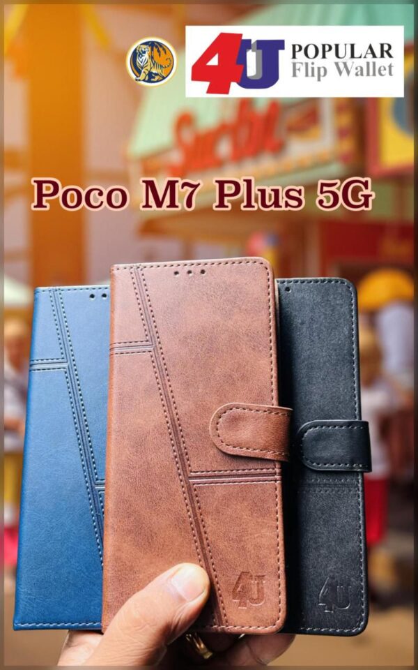4U Flip Poco M7 Plus 5G Flip Cover New - Image 2