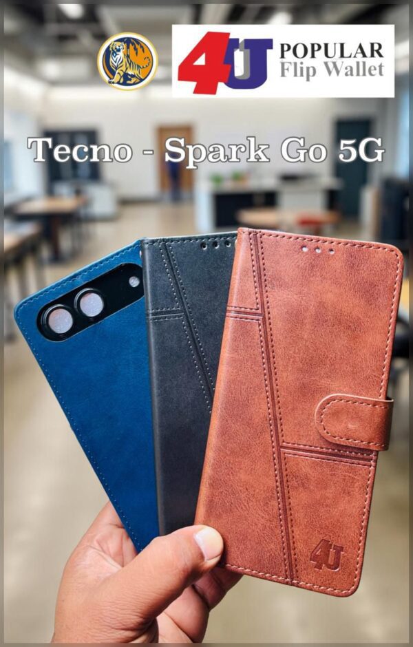 4U Flip Tecno Spark Go 5G Flip Cover New - Image 2
