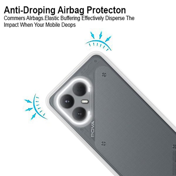 ZigZag Tecno Pova 7 Pro 5G Back Cover Transparent New - Image 2