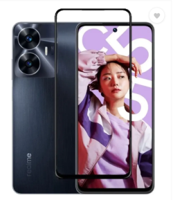 For Realme C55 Tempered Glass Black New