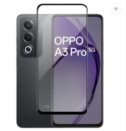 For Oppo A3 Pro Tempered Glass Black New