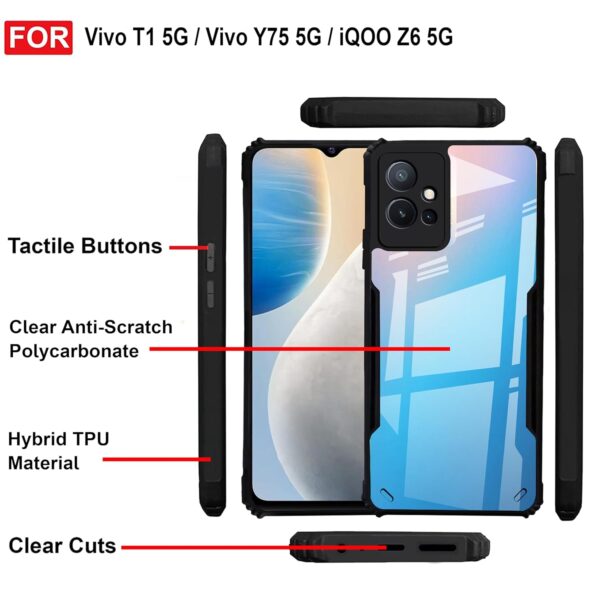 For iQOO Z6 5G Back Cover Eagle Transparent New - Image 2