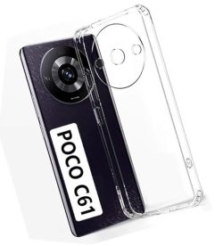 ZigZag Xiaomi Redmi Poco C61 Back Cover Transparent New