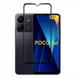 For Xiaomi Poco C65 Tempered Glass Black New