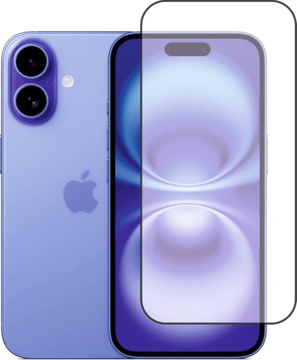 For Apple Iphone 16 Tempered Glass Black New - Image 14