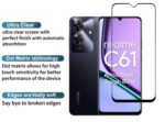 For Realme C61 Tempered Glass Black New - Image 15