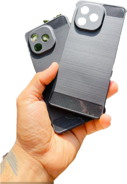 For Lava Play Ultra 5G Back Cover Black Armor New