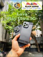 For Lava Play Ultra 5G Back Cover Black Armor New - Image 2