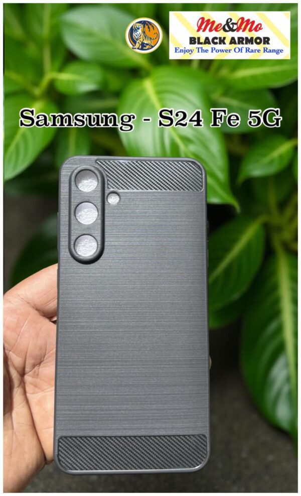 For Samsung S24 Fe 5G Back Cover Black Armor New - Image 2