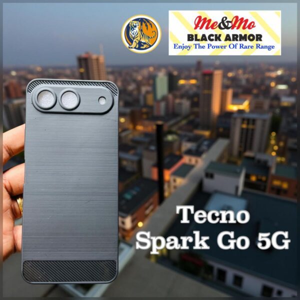 For Tecno Spark Go 5G Back Cover Black Armor New - Image 2