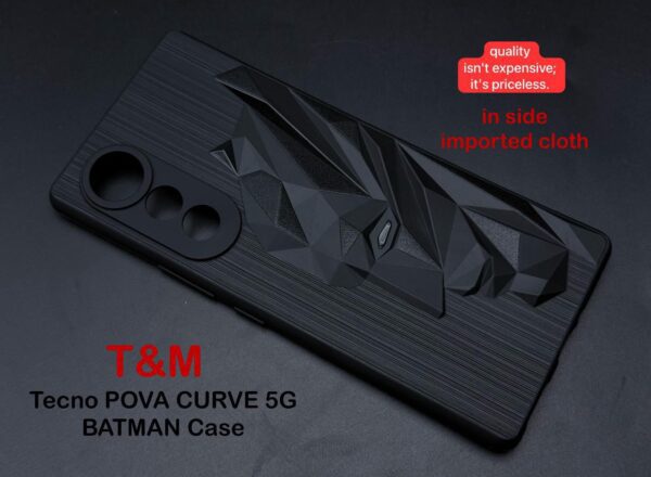 For Tecno Povo Curve 5G Metal Back Cover Batman New - Image 2