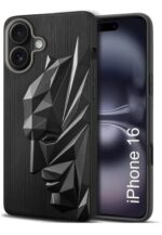 For iPhone 16 Back Cover Metal Batman New