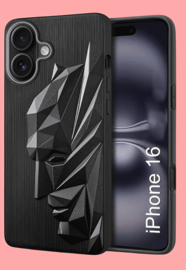 For iPhone 16 Back Cover Metal Batman New - Image 5