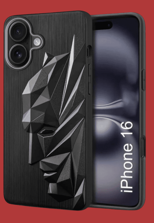 For iPhone 16 Back Cover Metal Batman New - Image 2
