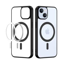 For Apple iPhone 15 Plus Back Cover Black Magsafe New